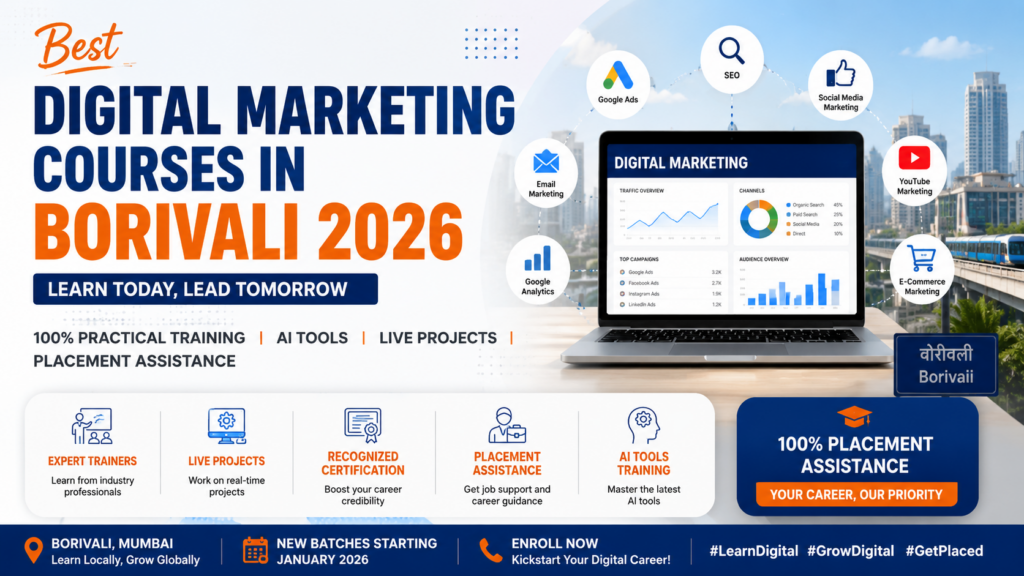 Best Digital Marketing courses in Boriwali 2026 with Placement
